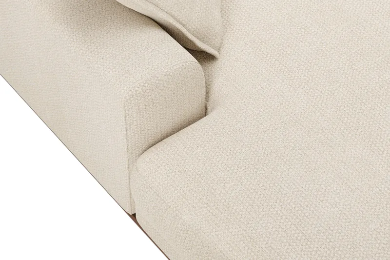 Copenhagen Premium 5-seters Høyrevendt U-formet Dyp Sofa med Divan og Sjeselong i Chenille - Lys beige - Møbler - Sofaer - U Sofa