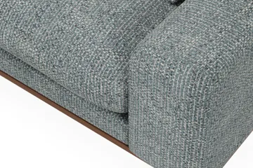 Copenhagen Premium 4-seters Venstrevendt L-formet Dyp Sjeselongsofa i Chenille - Grå/blå - Møbler - Sofaer - Sofa med chaiselong
