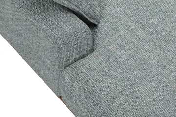 Copenhagen Premium 5-seters Høyrevendt U-formet Dyp Sofa med Divan og Sjeselong i Chenille - Grå/blå - Møbler - Sofaer - U Sofa