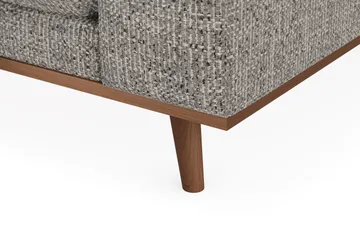 Copenhagen Premium 4-seters Venstrevendt L-formet Dyp Divansofa i Chenille - Grå - Møbler - Sofaer - Sofa med chaiselong