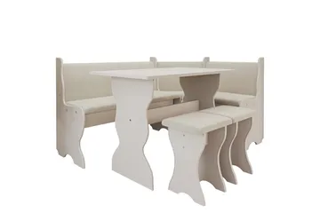 Corvyn Kökssoffa 146x106 cm - Beige - Møbler - Borde - Spisebordssæt