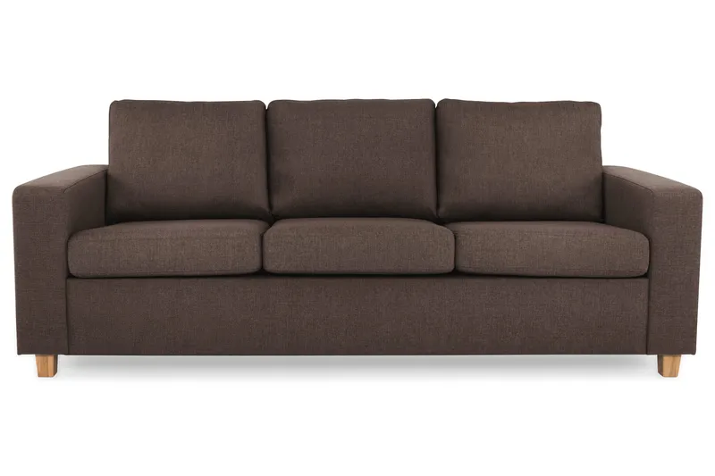 Crazy 3-personers Stofsofa, Brun