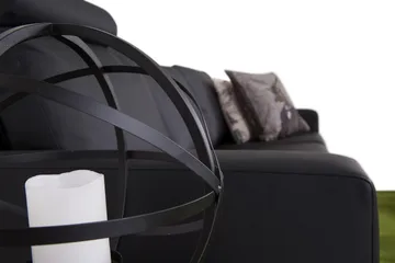 Crazy 3-personers Sofa i Kunstlæder - Sort - Møbler - Sofaer - 3 personers sofa