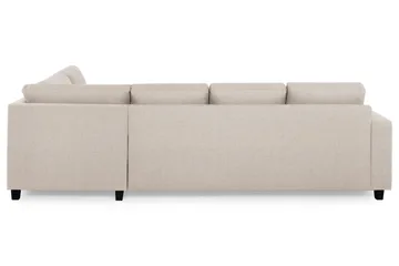 Crazy 4-personers Højrevendt U-formet Large Sofa med Chaiselong i Stof - Beige - Møbler - Sofaer - U Sofa
