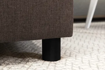 Crazy 4-personers Højrevendt U-formet Small Sofa med Chaiselong i Stof - Brun - Møbler - Sofaer - U Sofa