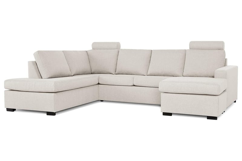 Crazy 4-personers Venstrevendt U-formet Large Sofa med Chaiselong i Stof - Beige - Møbler - Sofaer - U Sofa