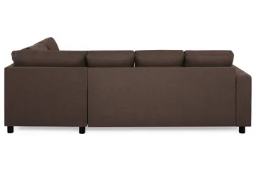 Crazy 4-personers Højrevendt U-formet Small Sofa med Chaiselong i Stof - Brun - Møbler - Sofaer - U Sofa