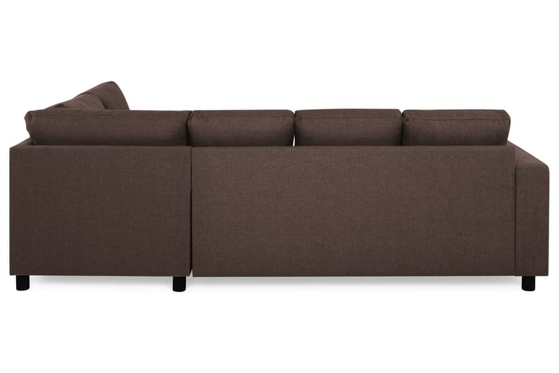 Crazy 4-personers Højrevendt U-formet Small Sofa med Chaiselong i Stof - Brun - Møbler - Sofaer - U Sofa