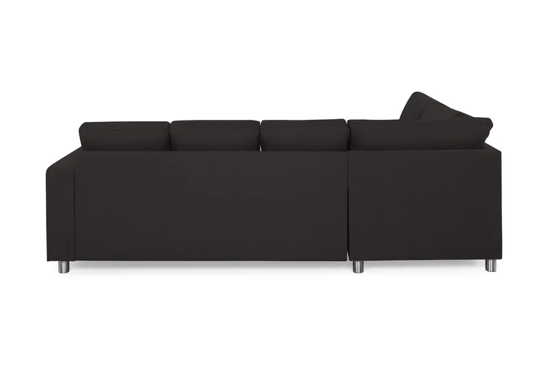 Crazy 4-personers Venstrevendt U-formet Large Sofa med Chaiselong i Stof - Antracit - Møbler - Sofaer - U Sofa