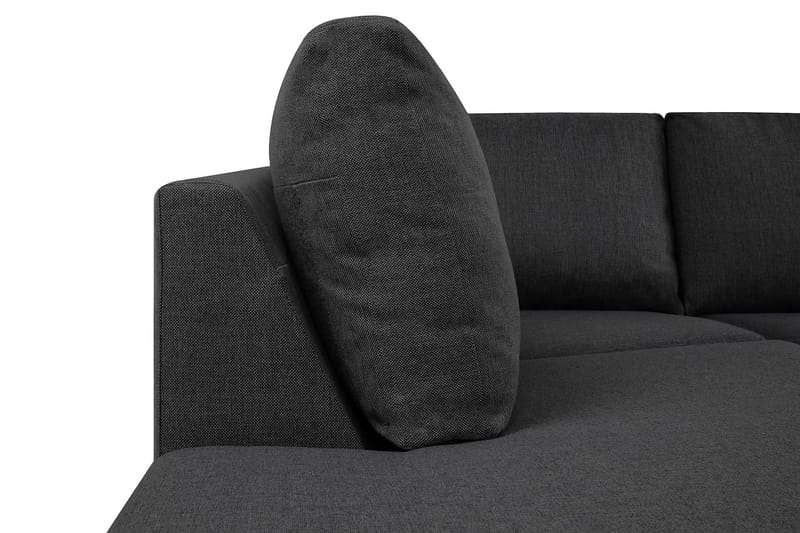 Crazy 4-personers Venstrevendt U-formet Small Sofa med Chaiselong i Stof - Mørkegrå - Møbler - Sofaer - U Sofa