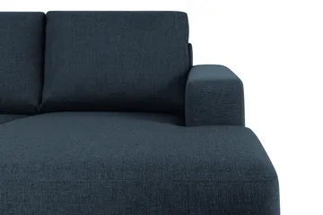 Crazy 4-personers Venstrevendt U-formet Large Sofa med Chaiselong i Stof - Mørkeblå - Møbler - Sofaer - U Sofa