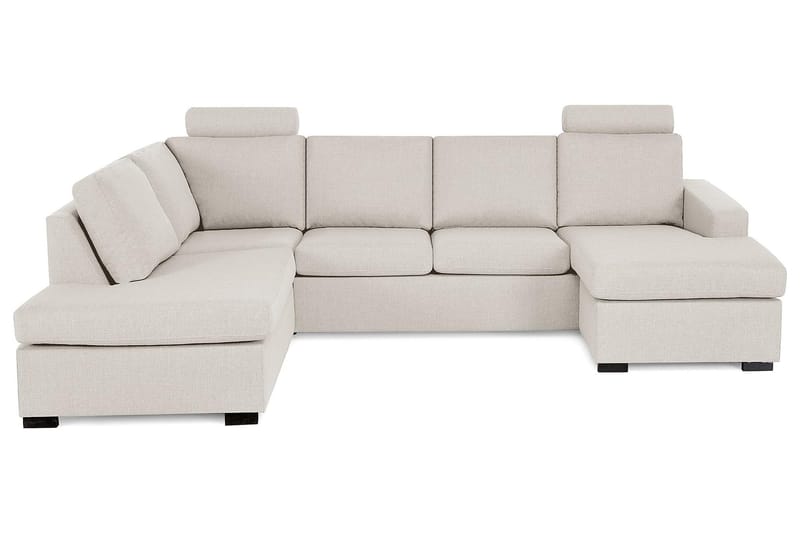 Crazy 4-personers Venstrevendt U-formet Large Sofa med Chaiselong i Stof - Beige - Møbler - Sofaer - U Sofa