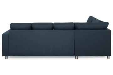 Crazy 4-personers Venstrevendt U-formet Large Sofa med Chaiselong i Stof - Mørkeblå - Møbler - Sofaer - U Sofa