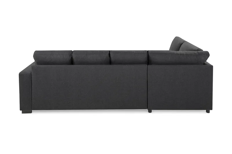 Crazy 4-personers Venstrevendt U-formet Small Sofa med Chaiselong i Stof - Mørkegrå - Møbler - Sofaer - U Sofa