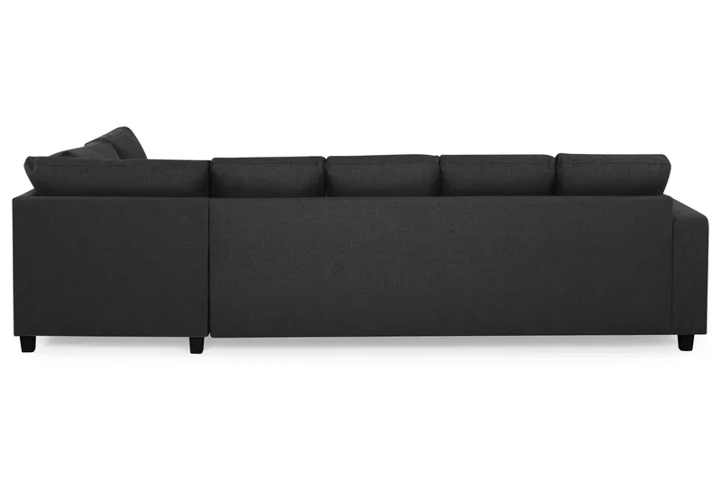 Crazy 5-personers Højrevendt U-formet X-Large Sofa med Chaiselong i Stof - Antracit - Møbler - Sofaer - U Sofa
