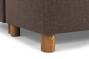 Crazy 5-personers Højrevendt U-formet X-Large Sofa med Chaiselong i Stof - Brun - Møbler - Sofaer - U Sofa