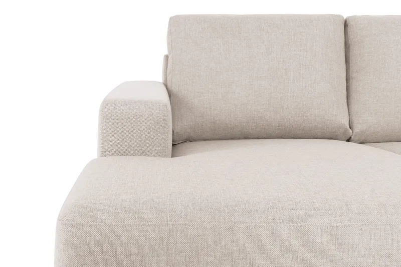Crazy 5-personers Højrevendt U-formet X-Large Sofa med Chaiselong i Stof - Beige - Møbler - Sofaer - U Sofa
