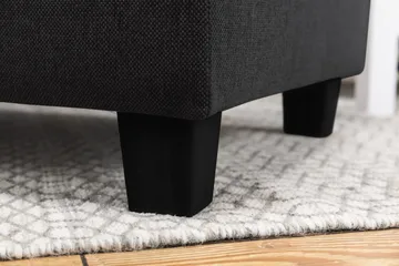 Crazy 5-personers Højrevendt U-formet X-Large Sofa med Chaiselong i Stof - Antracit - Møbler - Sofaer - U Sofa