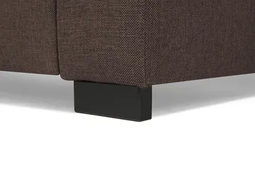Crazy 5-personers Venstrevendt U-formet X-Large Sofa med Chaiselong i Stof - Brun - Møbler - Sofaer - U Sofa