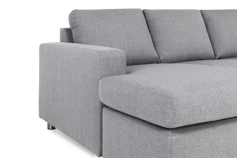 Crazy 5-personers Højrevendt U-formet X-Large Sofa med Chaiselong i Stof - Grå - Møbler - Sofaer - U Sofa