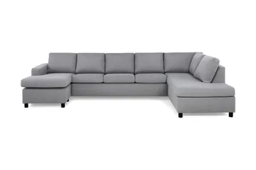 Crazy 5-personers Højrevendt U-formet X-Large Sofa med Chaiselong i Stof