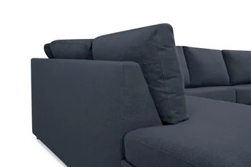Crazy 5-personers Venstrevendt U-formet X-Large Sofa med Chaiselong i Stof - Mørkeblå - Møbler - Sofaer - U Sofa