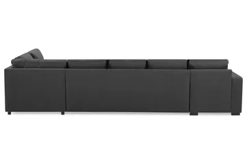 Crazy 5-personers Højrevendt U-formet X-Large Sofa med Chaiselong i Stof - Mørkegrå - Møbler - Sofaer - U Sofa