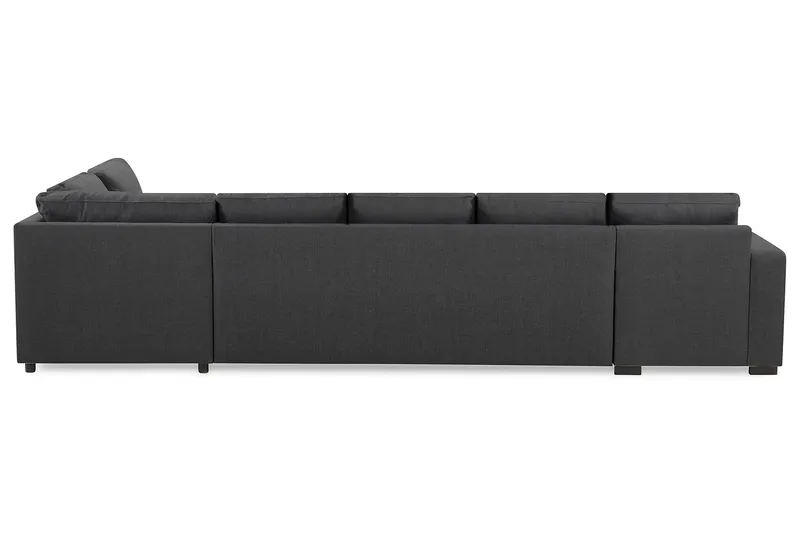 Crazy 5-personers Højrevendt U-formet X-Large Sofa med Chaiselong i Stof - Mørkegrå - Møbler - Sofaer - U Sofa