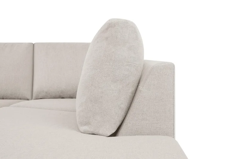 Crazy 5-personers Højrevendt U-formet X-Large Sofa med Chaiselong i Stof - Beige - Møbler - Sofaer - U Sofa