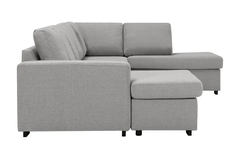 Crazy 5-personers Højrevendt U-formet X-Large Sofa med Chaiselong i Stof - Grå - Møbler - Sofaer - U Sofa