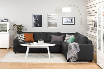 Crazy 5-personers Vendbar L-formet Large Hjørnesofa i Stof - Antracit - Møbler - Sofaer - Hjørnesofa