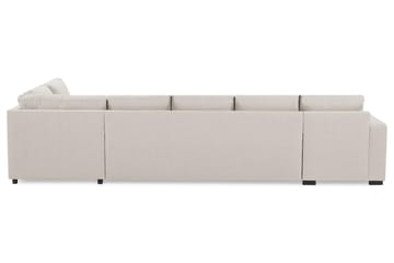 Crazy 5-personers Højrevendt U-formet X-Large Sofa med Chaiselong i Stof - Beige - Møbler - Sofaer - U Sofa