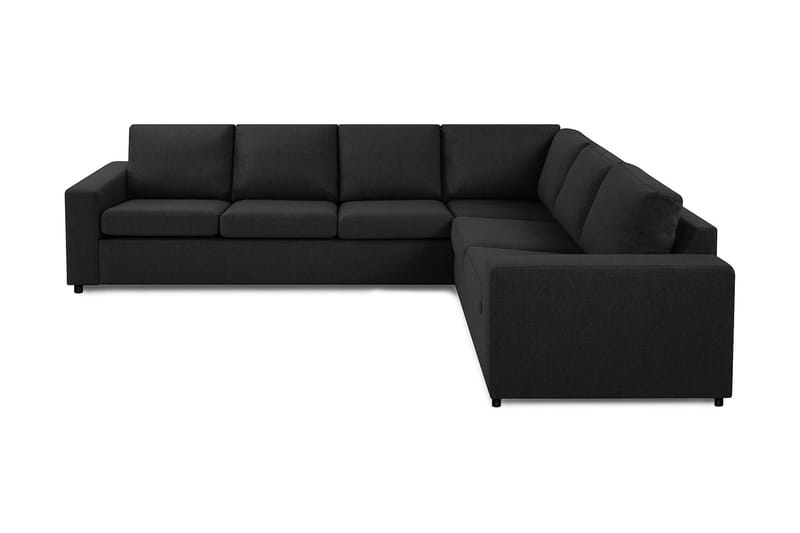 Crazy 5-personers Vendbar L-formet Large Hjørnesofa i Stof, Antracit