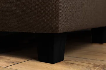 Crazy 5-personers Venstrevendt U-formet X-Large Sofa med Chaiselong i Stof - Brun - Møbler - Sofaer - U Sofa