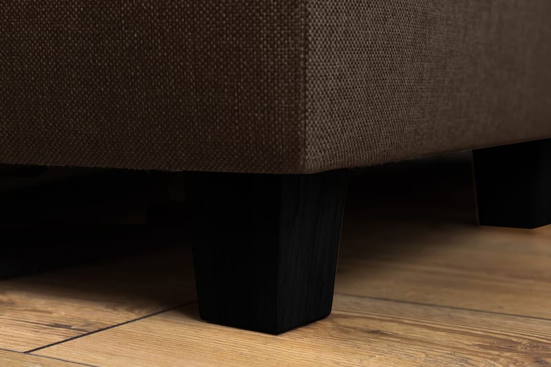 Crazy 5-personers Venstrevendt U-formet X-Large Sofa med Chaiselong i Stof - Brun - Møbler - Sofaer - U Sofa