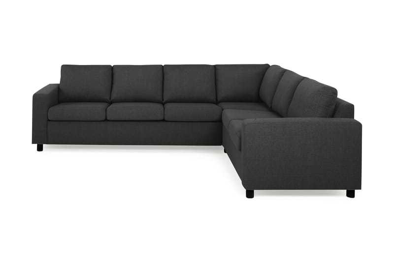 Crazy 5-personers Vendbar L-formet Large Hjørnesofa i Stof, Antracit