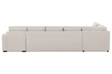 Crazy 5-personers Venstrevendt U-formet X-Large Sofa med Chaiselong i Stof - Beige - Møbler - Sofaer - U Sofa