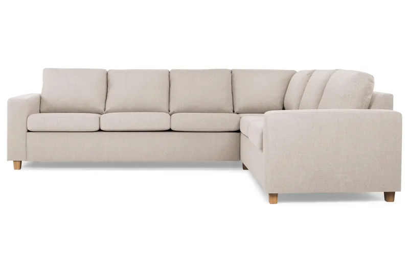 Crazy 5-personers Vendbar L-formet Large Hjørnesofa i Stof - Beige - Møbler - Sofaer - Hjørnesofa
