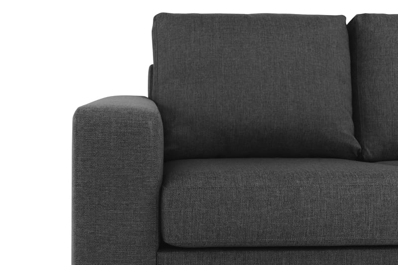 Crazy 5-personers Vendbar L-formet Large Hjørnesofa i Stof - Antracit - Møbler - Sofaer - Hjørnesofa