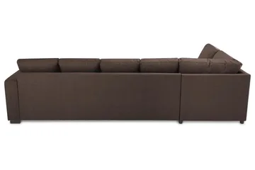 Crazy 5-personers Venstrevendt U-formet Sofa med Chaiselong i Stof - Brun - Møbler - Sofaer - U Sofa