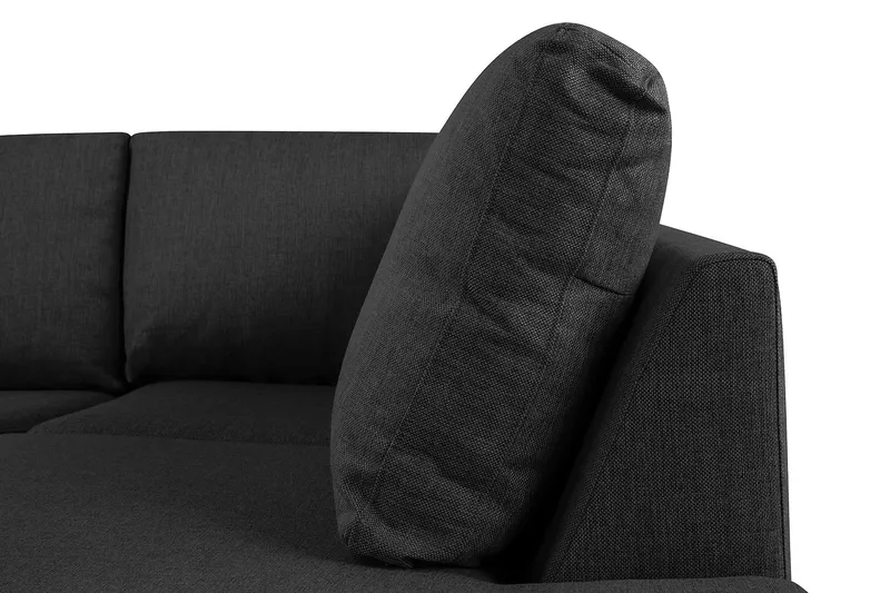 Crazy 5-personers Højrevendt U-formet X-Large Sofa med Chaiselong i Stof - Antracit - Møbler - Sofaer - U Sofa
