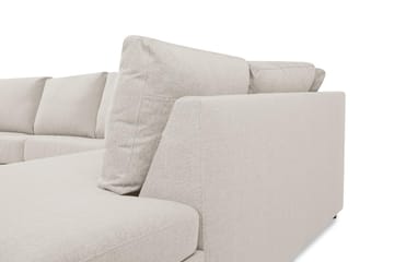 Crazy 5-personers Højrevendt U-formet X-Large Sofa med Chaiselong i Stof - Beige - Møbler - Sofaer - U Sofa