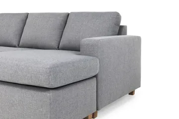 Crazy 5-personers Venstrevendt U-formet X-Large Sofa med Chaiselong i Stof - Grå - Møbler - Sofaer - U Sofa