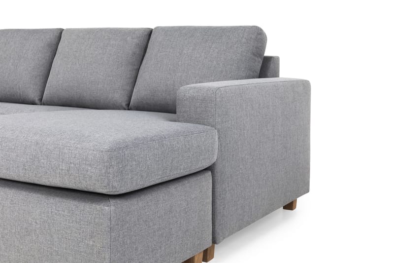 Crazy 5-personers Venstrevendt U-formet X-Large Sofa med Chaiselong i Stof - Grå - Møbler - Sofaer - U Sofa