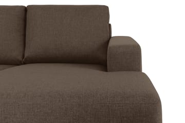Crazy 5-personers Venstrevendt U-formet Sofa med Chaiselong i Stof - Brun - Møbler - Sofaer - U Sofa