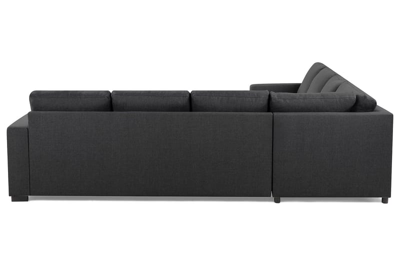 Crazy 6-personers Vendbar L-formet X-Large Hjørnesofa i Stof - Mørkegrå - Møbler - Sofaer - Hjørnesofa