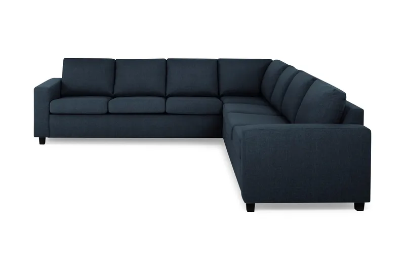 Crazy 6-personers Vendbar L-formet X-Large Hjørnesofa i Stof, Mørkeblå