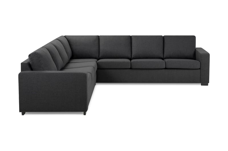 Crazy 6-personers Vendbar L-formet X-Large Hjørnesofa i Stof - Mørkegrå - Møbler - Sofaer - Hjørnesofa
