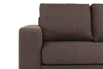 Crazy 6-personers Vendbar L-formet X-Large Hjørnesofa i Stof - Brun - Møbler - Sofaer - Hjørnesofa