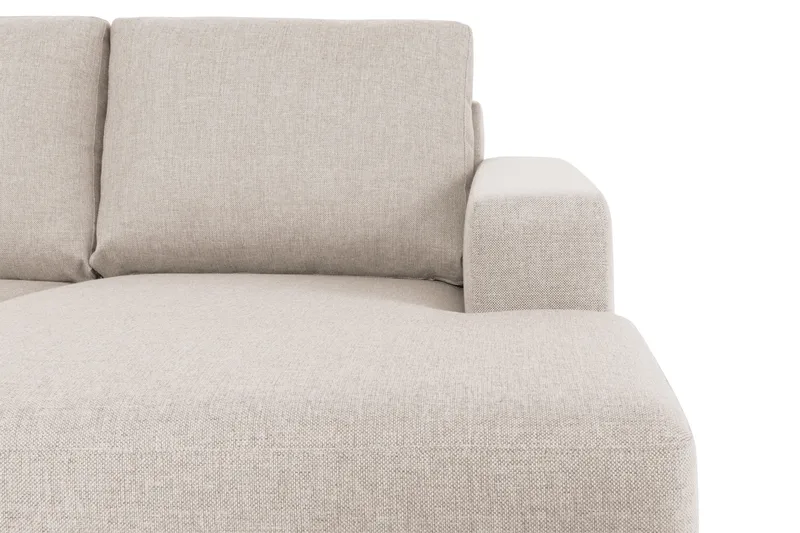 Crazy 6-personers Venstrevendt U-formet XX-Large Sofa med Divan og Chaiselong i Stof - Beige - Møbler - Sofaer - U Sofa
